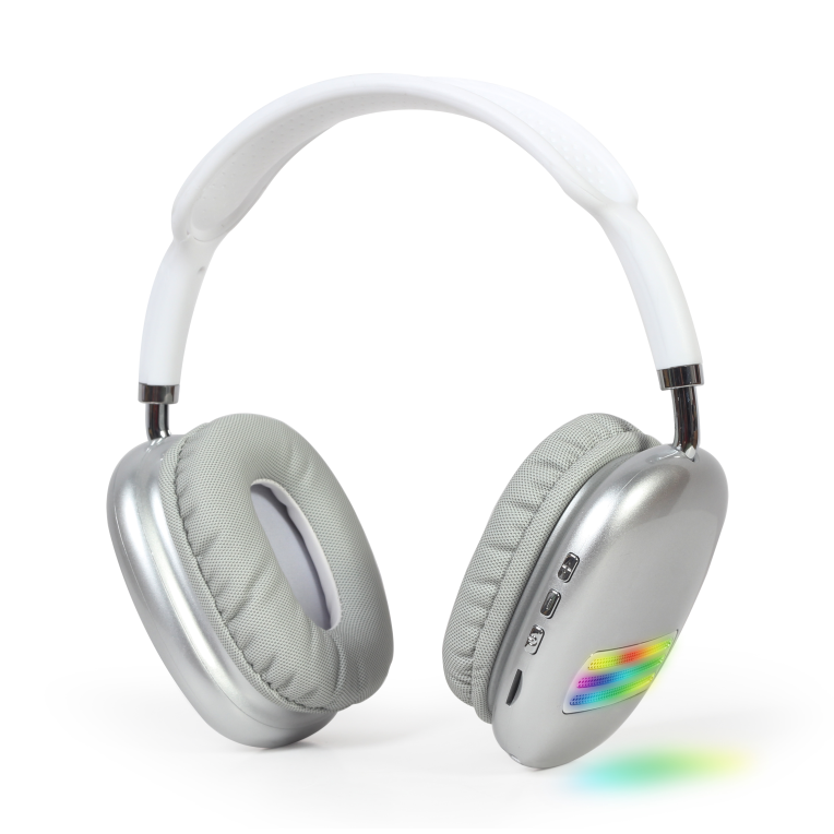 Auriculares gembird estero bluetooth con efecto de luz led blanco