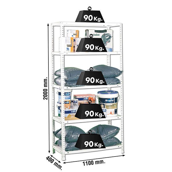 Estantería SIMONRACK SIMONRACK SimonrackComfort superplus 5/400 blanco