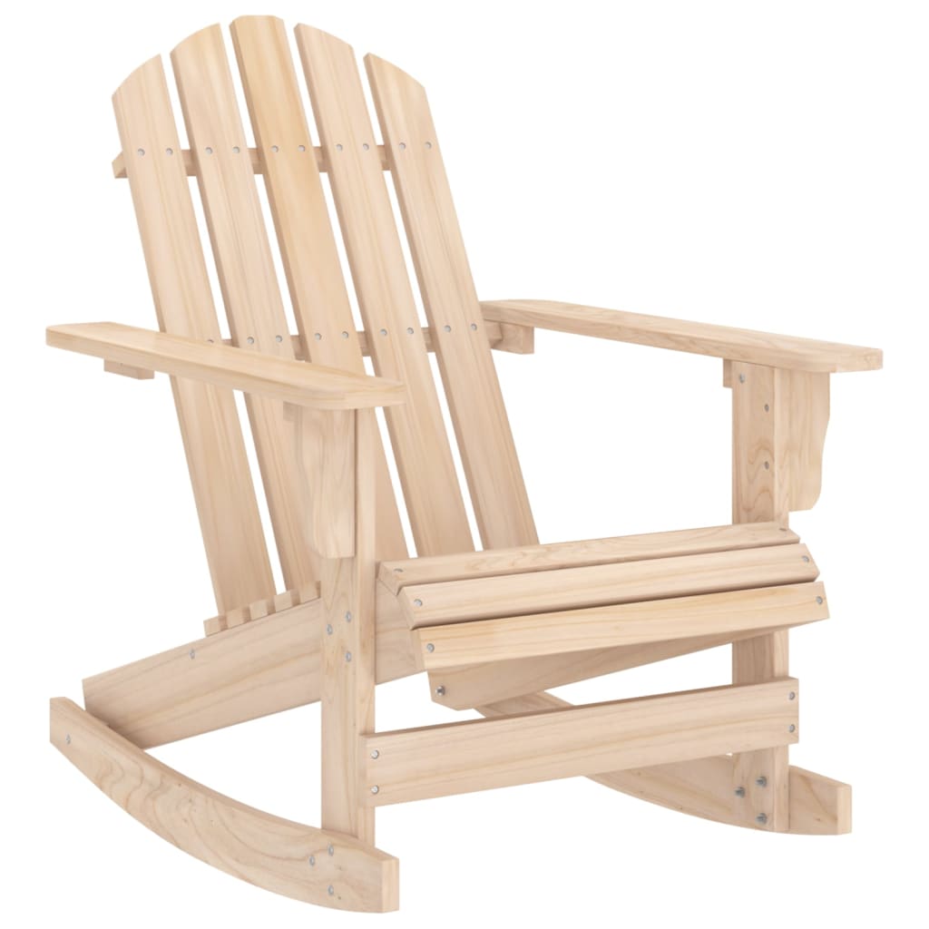vidaXL Mecedora de jardín de madera