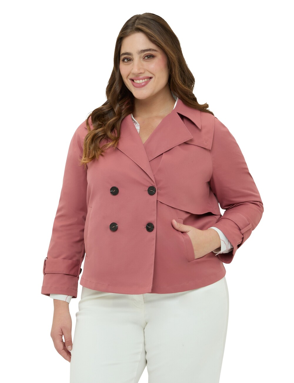 Fiorella Rubino - Gabardina corta cruzada