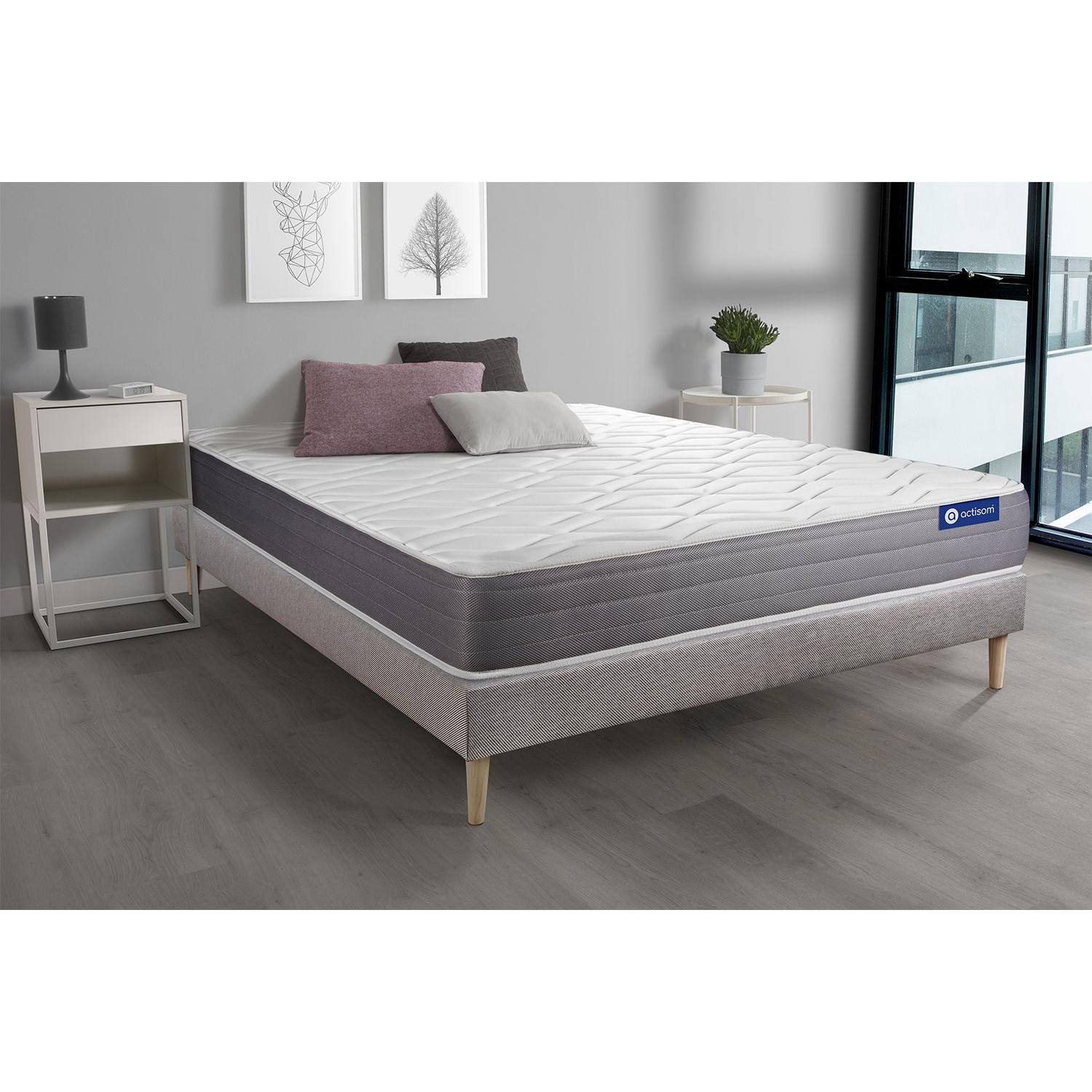 Pack colchón Actimemo dream 120x190cm + Somier, espuma viscoelástica, 5 zonas de confort