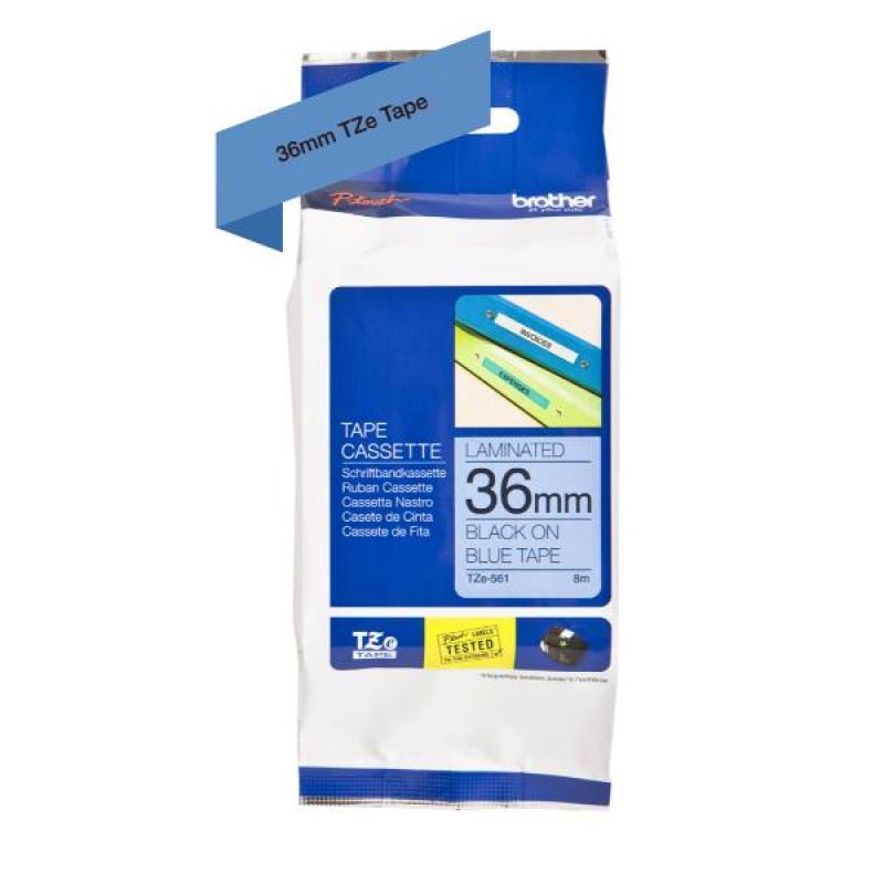 Cinta rotuladora azul / negro36
