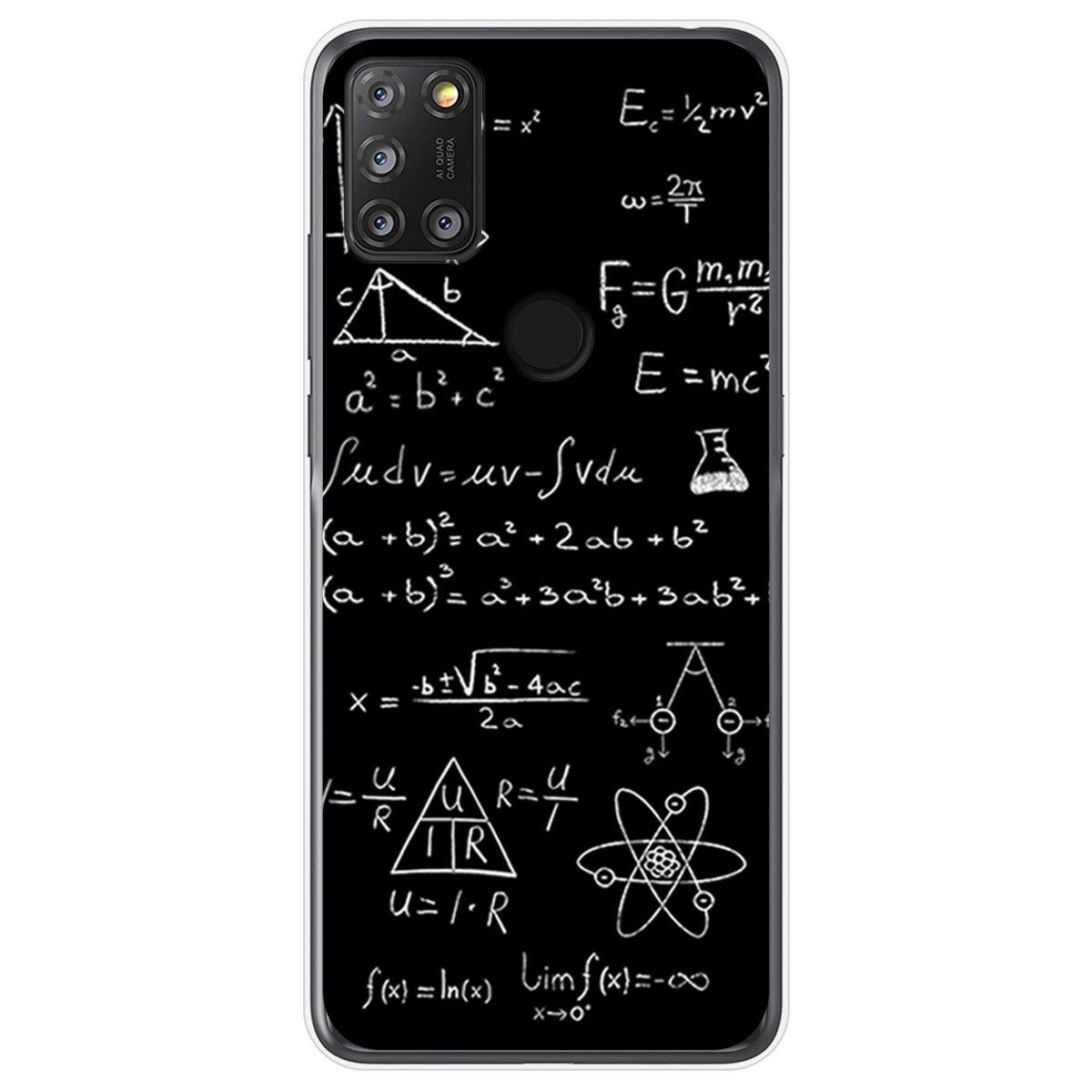 Tumundosmartphone Funda Gel Tpu para Alcatel 3X 4CAM diseño Formulas Dibujos