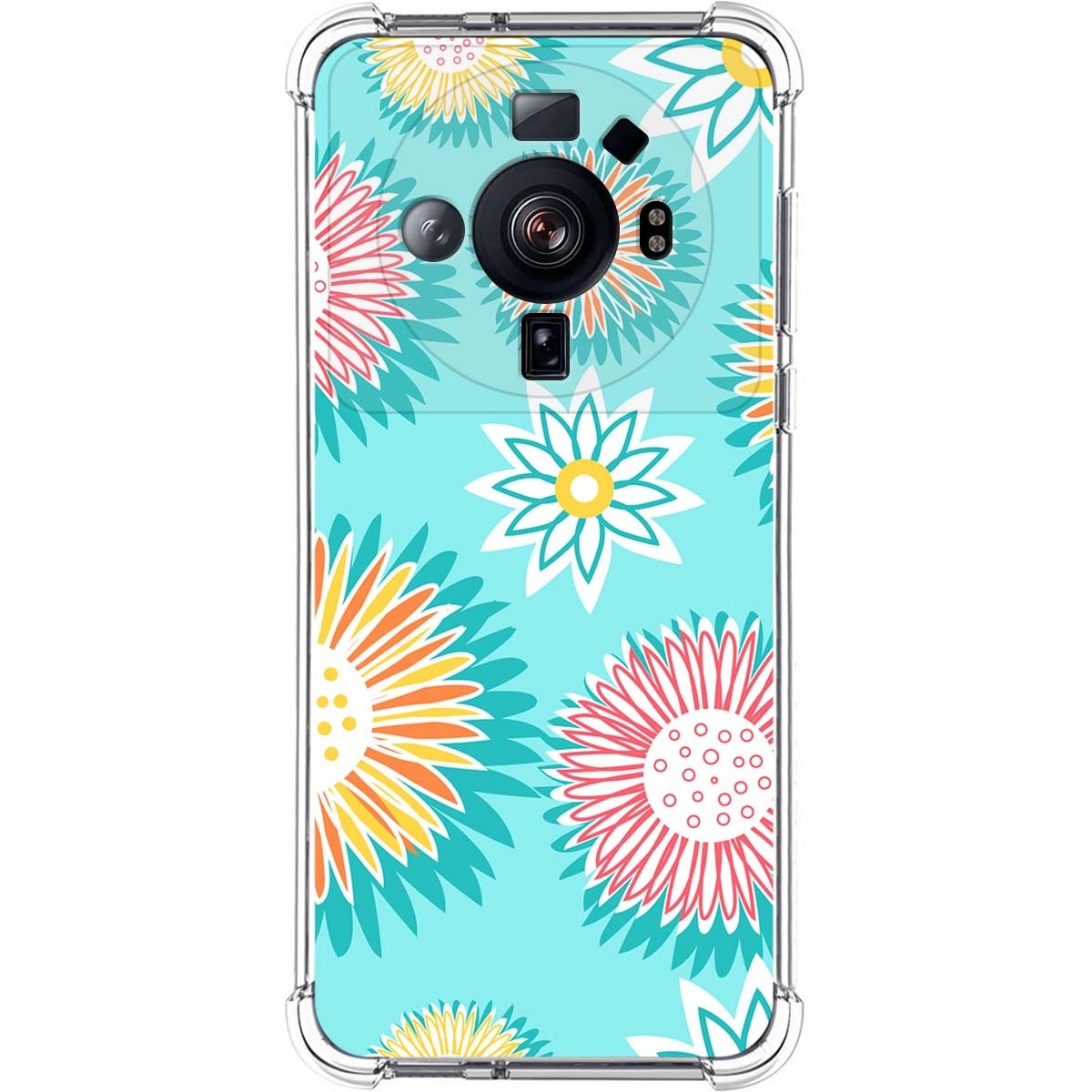 Funda Silicona Antigolpes para Xiaomi 12S Ultra diseño Flores 05 Dibujos