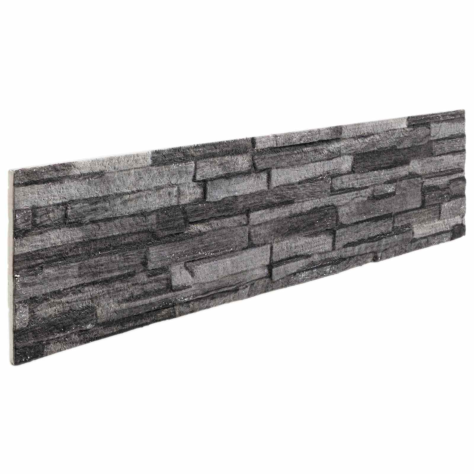 vidaXL Paneles de pared 10 pcs 100 x 25 cm Espuma EPS