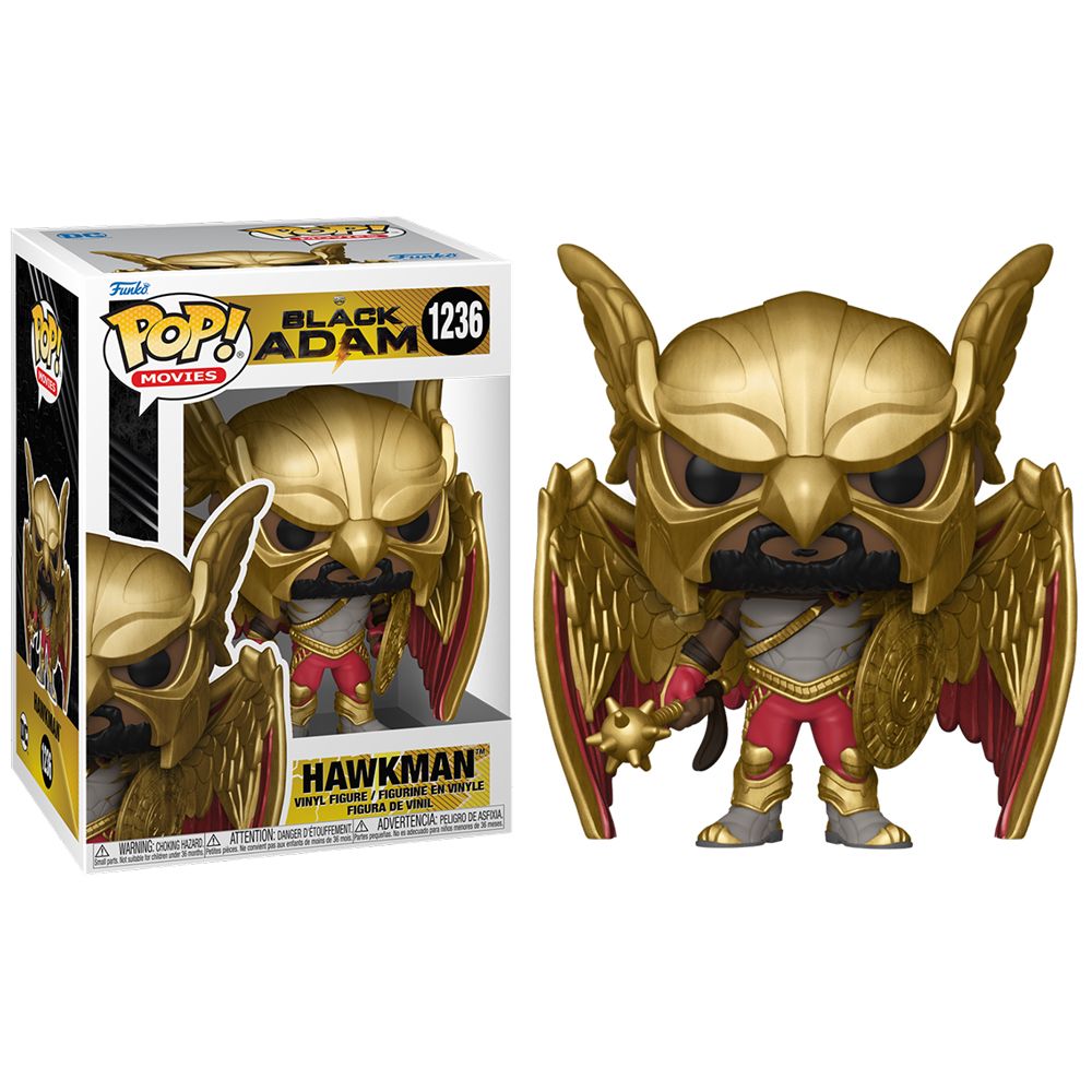 FUNKO POP! BLACK ADAM - HOMBRE HALCÓN, 64193, Nº 1236, TIENDA CON LICENCIA OFICIAL