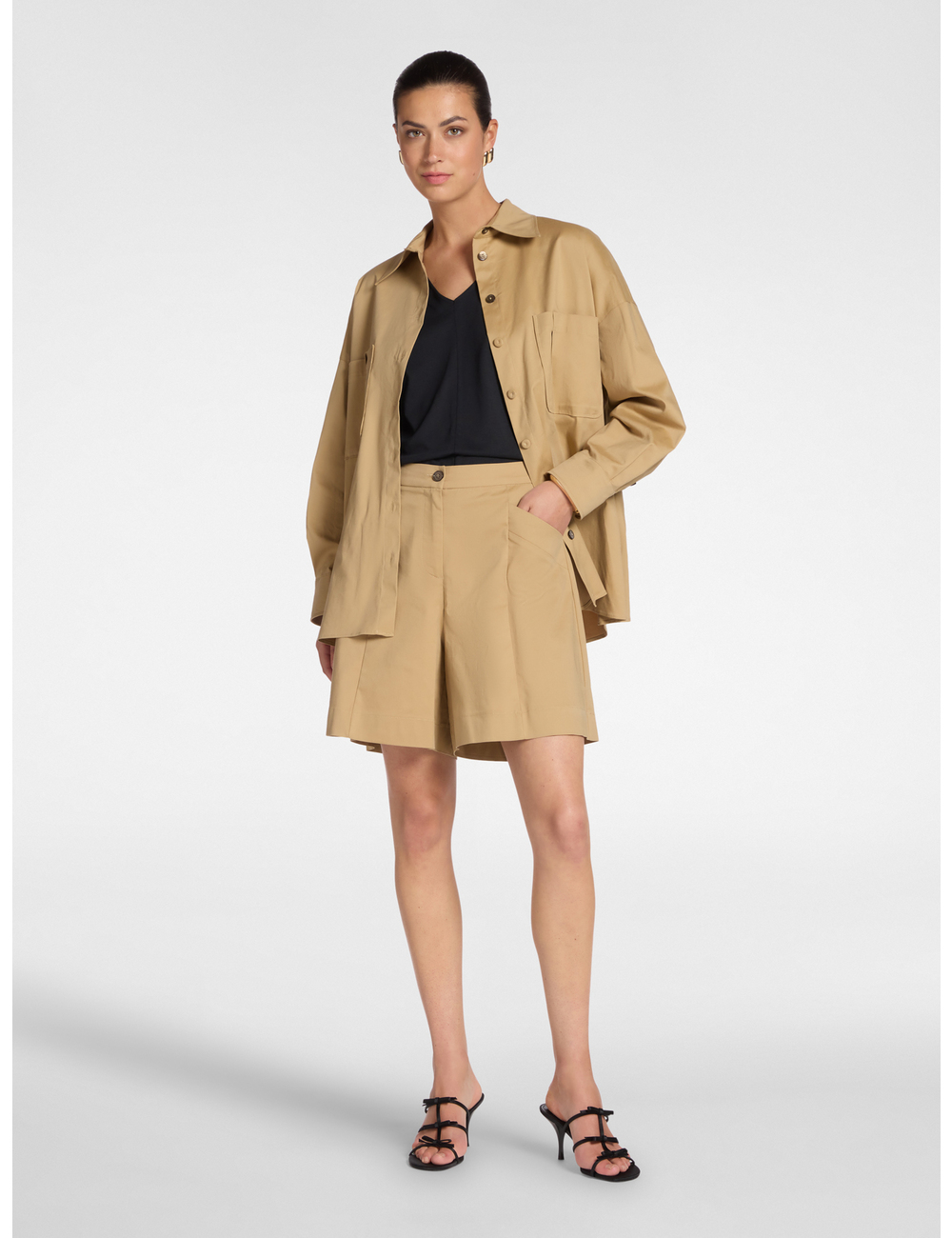 Elena Mirò - Bermudas chinos de gabardina