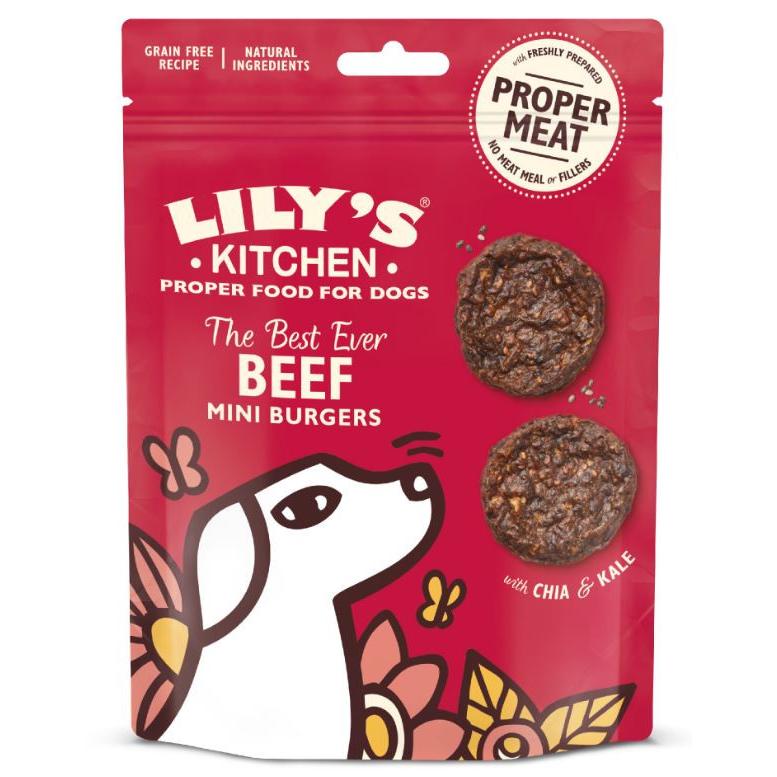 Lily's Kitchen   The Best Ever Mini Burgers de Ternera  Chuches para Perros