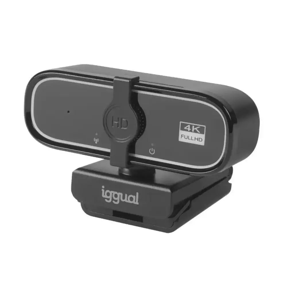 Webcam iggual USB 4K UHD WC3840 Business Pro View 8MP Enfoque Auto Cancelación Ruido