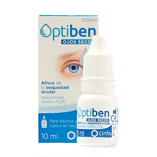 OPTIBEN OJOS SECOS 20 AMPOLLAS UNIDOSIS 0,25 ml - Farmacia del Pilar