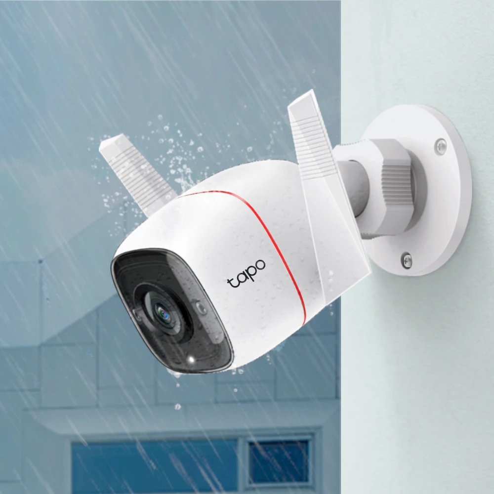 Seguridad Domótica Cámara Wi?Fi para exteriores TP-LINK TAPO C310 | Google Assistant y Amazon Alexa, Alexa, Blanco