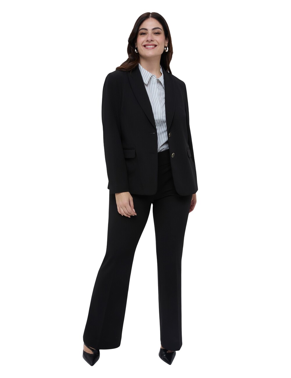 Fiorella Rubino - Pantalones Flare en tejido stretch