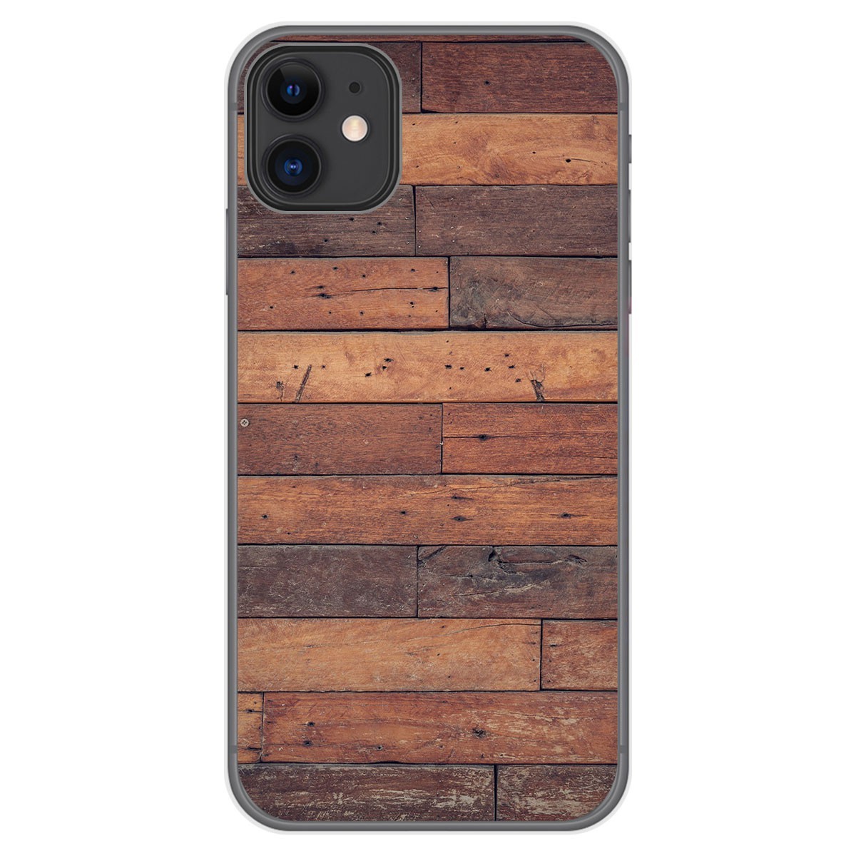 Tumundosmartphone Funda Gel Tpu para Iphone 11 (6.1) diseño Madera 03 Dibujos