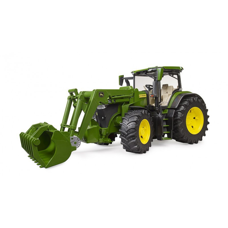 Bruder Tractor John Deere 7R 350 con Cargador Frontal - Detalles Realistas - Ideal para Niños