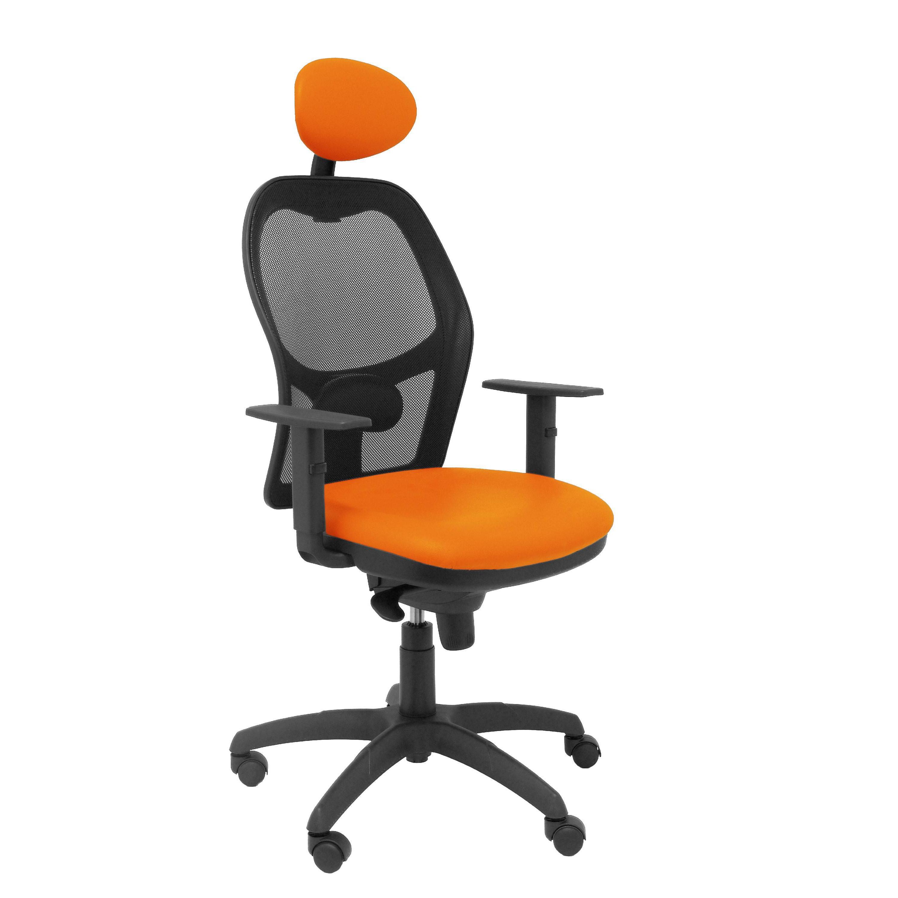 Piqueras Y Crespo Silla de Oficina Ergonómica con Cabecero Fijo y Brazos Regulables