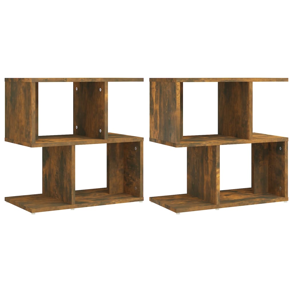 Vidaxl Mesitas de Noche 2 Unidades Madera Contrachapada 50x30x51,5cm Blanco