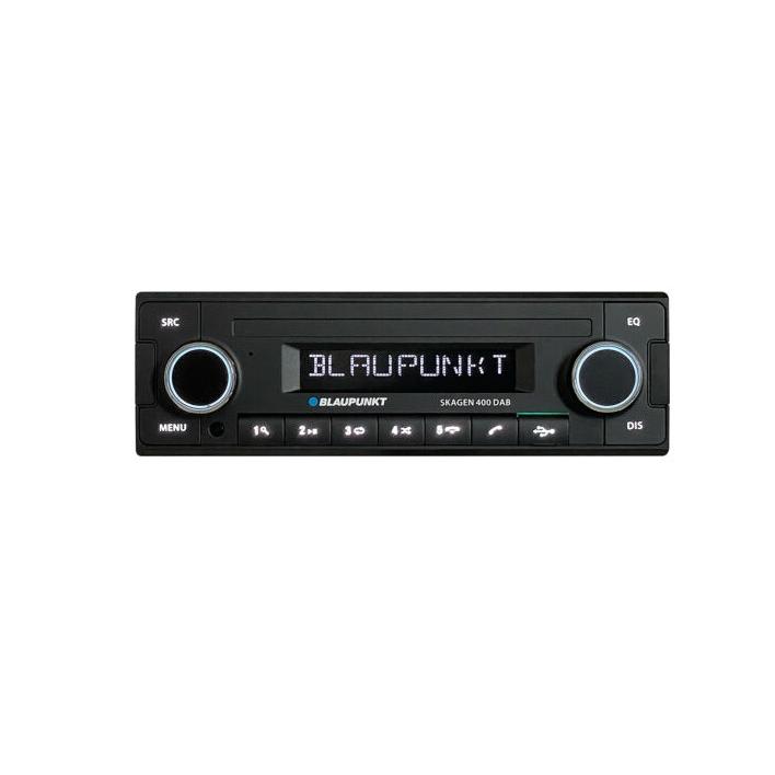 Blaupunkt Skagen 400 DAB Autorradio con USB Frontal y Entrada de Audio Trasera, sintonizador DAB+, Bluetooth, 4 x 50 W