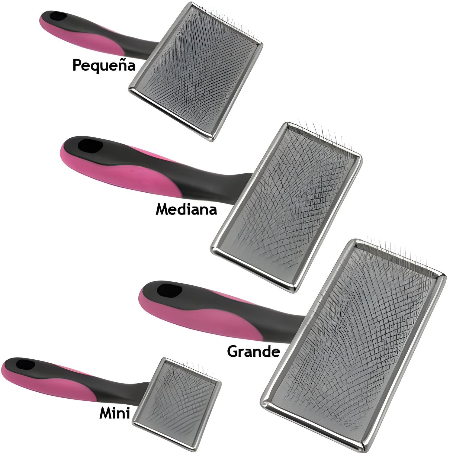 Ibañez Cardas Suaves IBÁÑEZ CARDA IBÁÑEZ SUAVE PEQUEÑA 90x44 Mm - Púas Extrafinas y Suaves - Mango de Goma Anti-Deslizante - Pelo Mojado y Secado