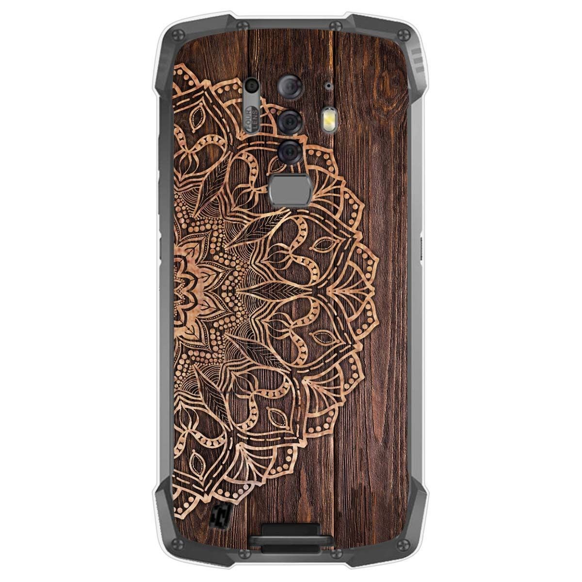 Tumundosmartphone Funda Gel Tpu para Blackview BV6900 / BV6900 Pro diseño Madera 06 Dibujos