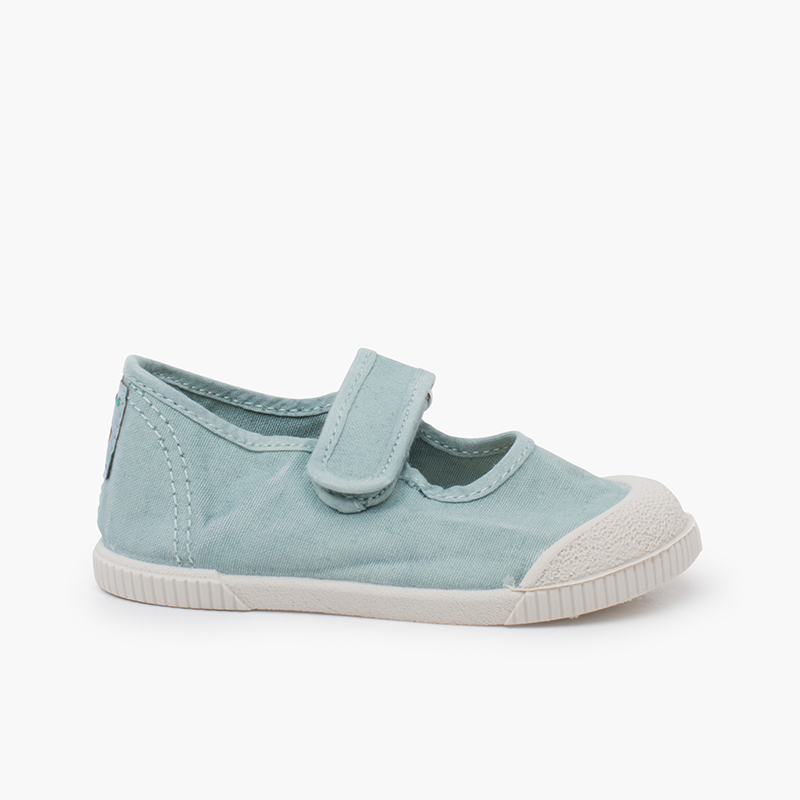 Pisamonas Merceditas puntera barefoot lona lavada