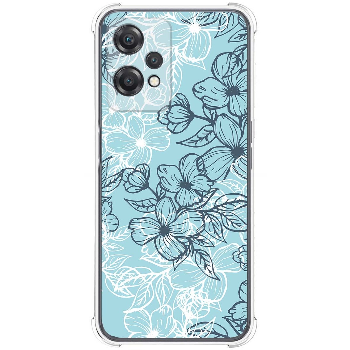 Funda Silicona Antigolpes para Oneplus Nord CE 2 Lite 5G diseño Flores 03 Dibujos