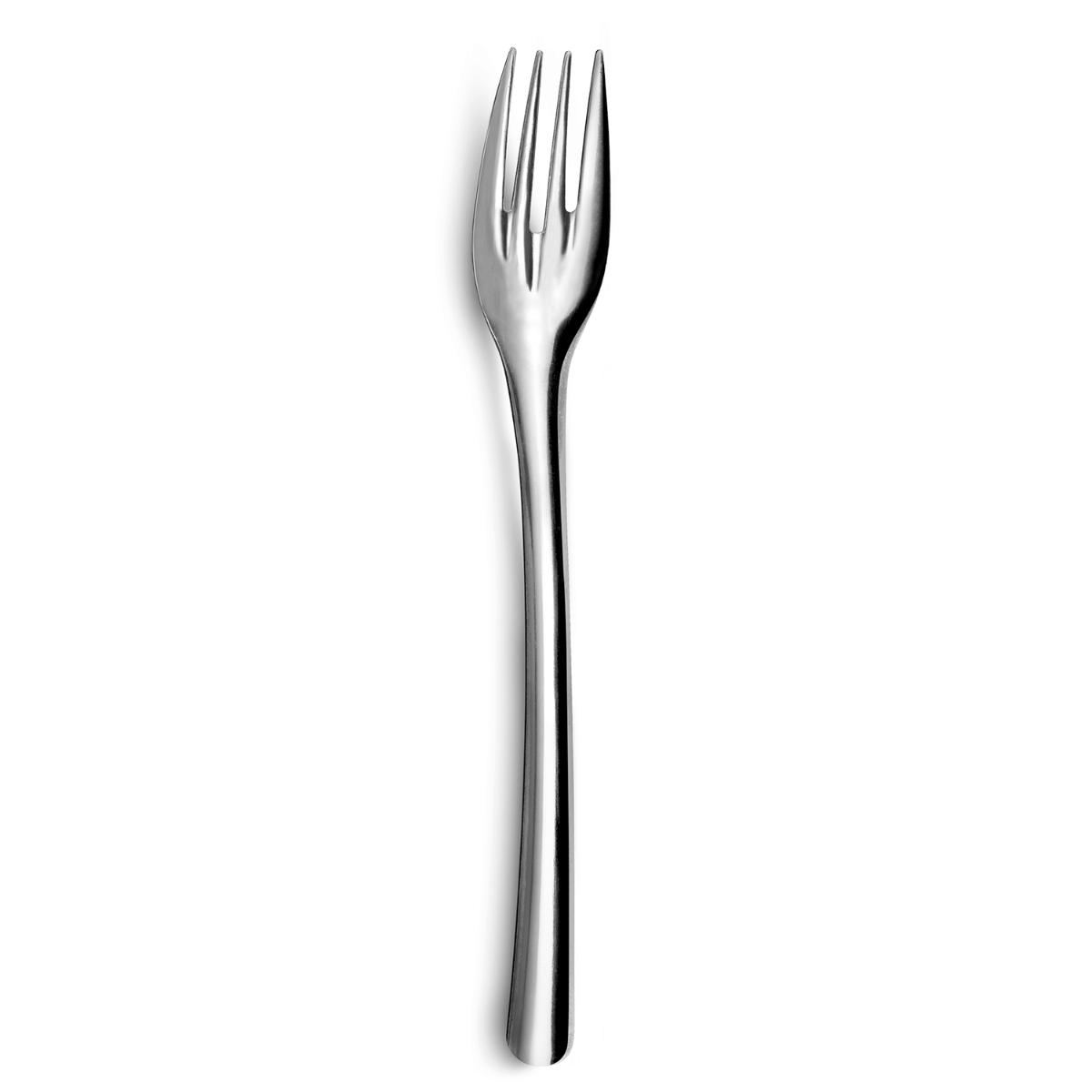 AMEFA ECOLOGIC SLIM Set 12 Tenedores Mesa Acero Inox 0,5MM Acero Brillo Fácil de limpiar Reciclable