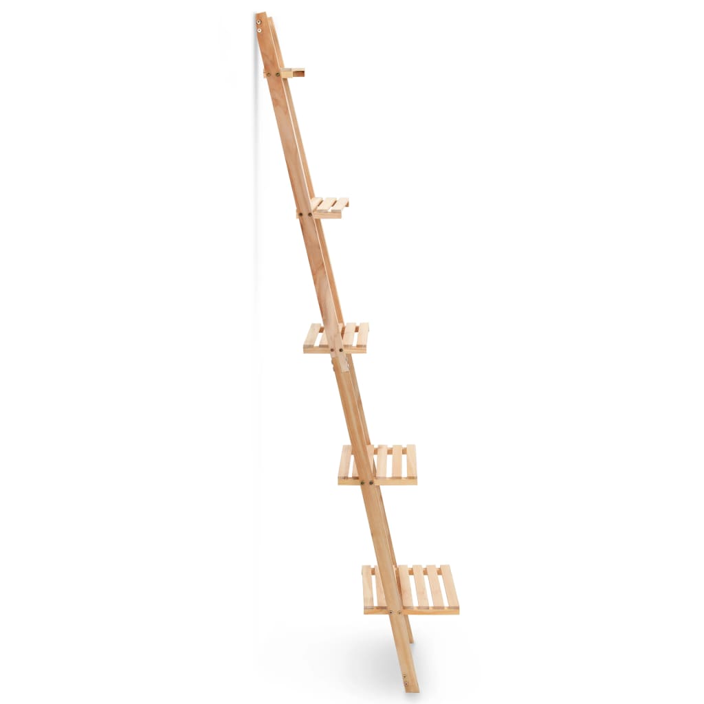 Vidaxl Estante de Pared Escalera de Madera de Cedro 41,5x30x176 Cm - Almacenaje para Oficina, Estudio, Sala de Estar, Dormitorio