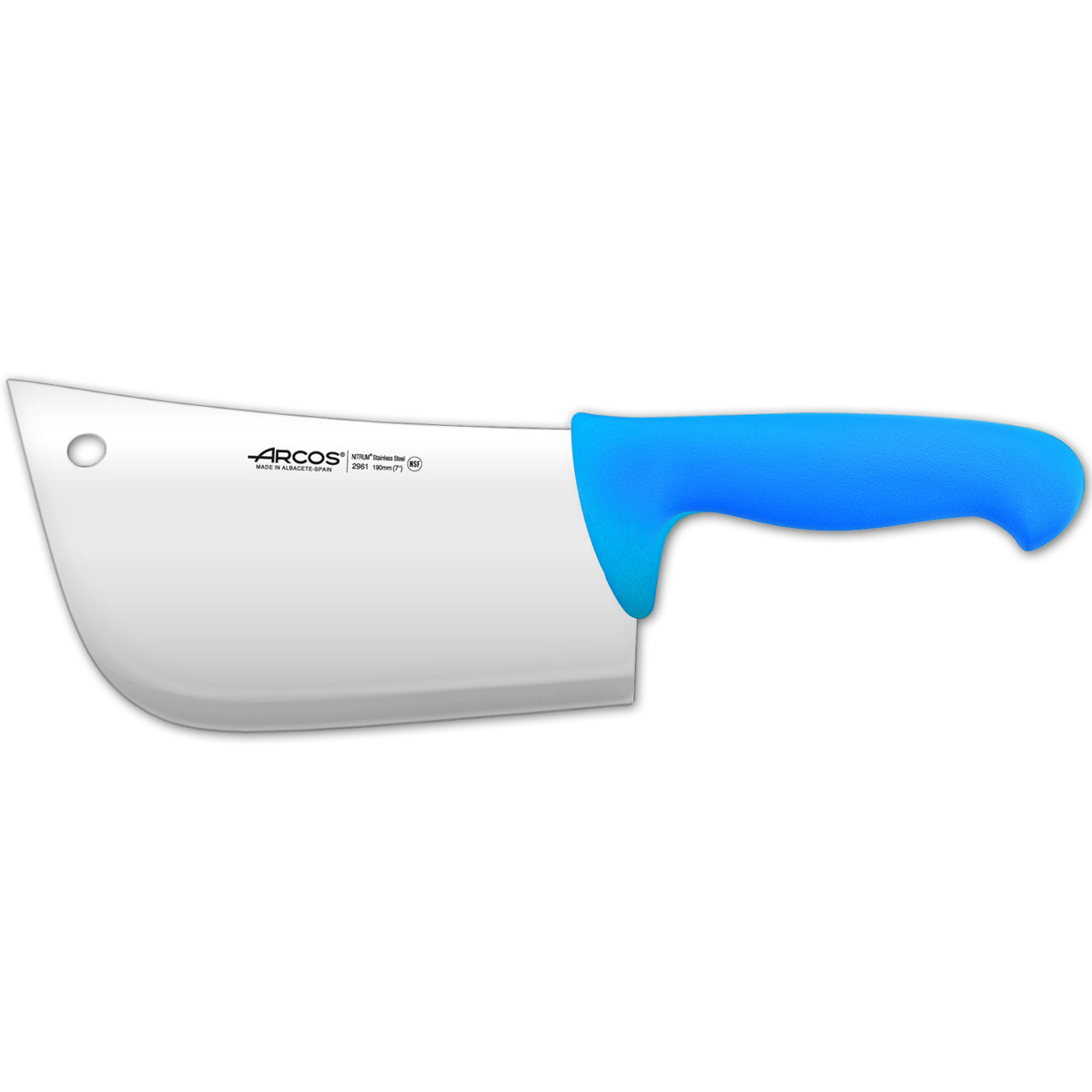 Cuchillo para Carne Arcos Nitrum de 19 Cm con Mango Ergonómico de Polipropileno Azul
