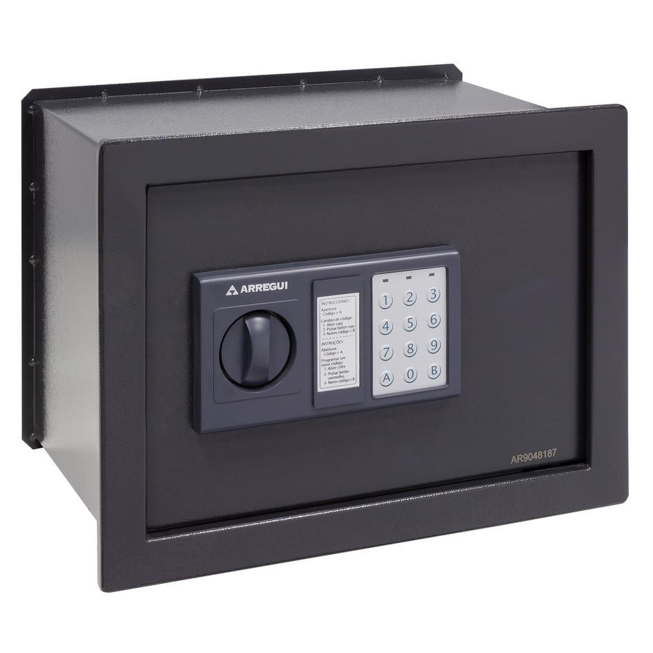 ARREGUI Class W25EB Caja Fuerte de Acero para Empotrar con Cerradura Electrónica, Teclado Código Programable, Caja de Seguridad, 28 x 38 x 25 cm 17L