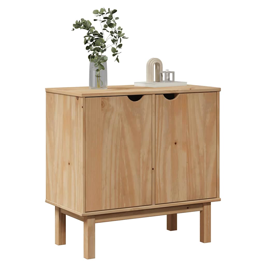 vidaXL Mueble de recibidor OTTA madera maciza de pino 75x40x75 cm