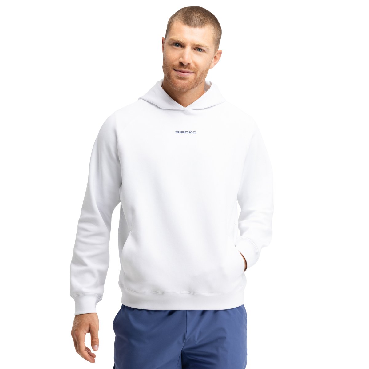 SIROKO - Sudadera con capucha de pádel Siroko Break White_