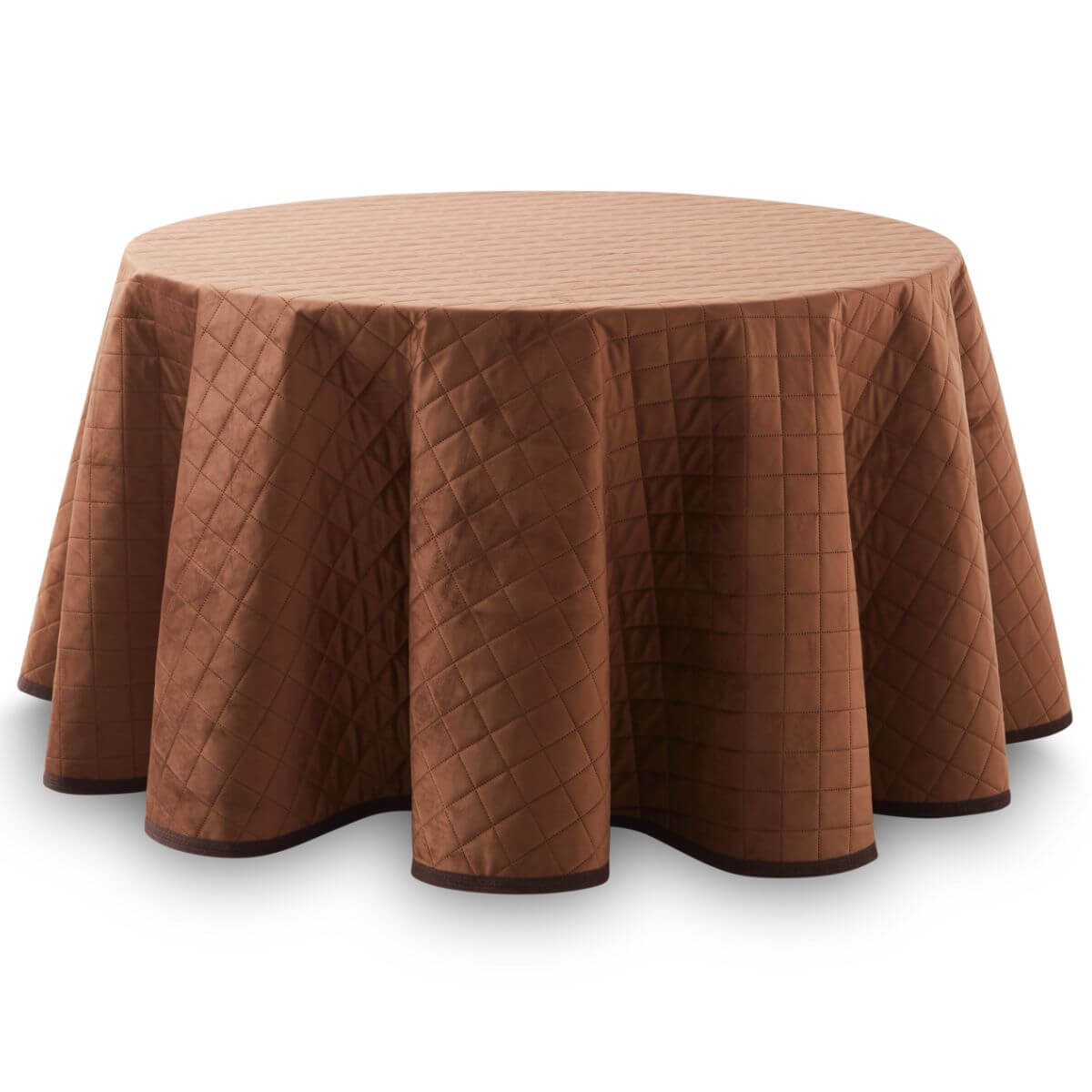 Falda Camilla VELVET acolchada, Enaguilla de Invierno Redonda, disponible en varias medidas y colores. Faldilla para mesa que mantiene el calor, de tejido aterciopelado y tacto extra suave, de Lanovenanube