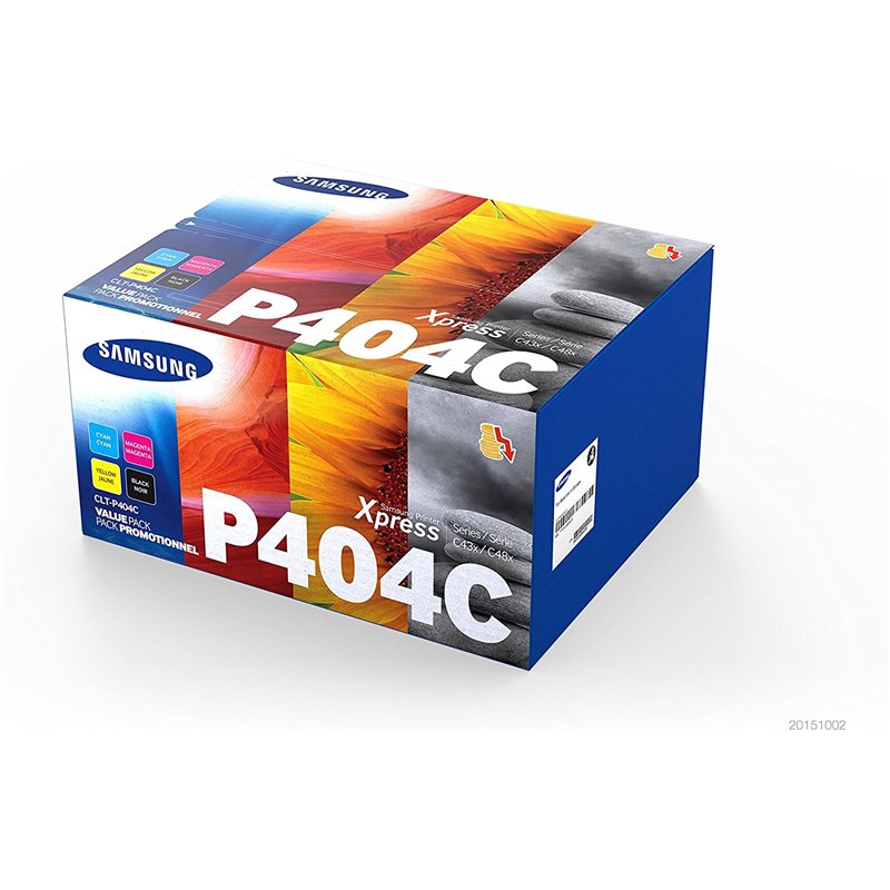 Tóner Original Samsung CLT-404S Multipack/ Cian/ Magenta/ Amarillo/ Negro