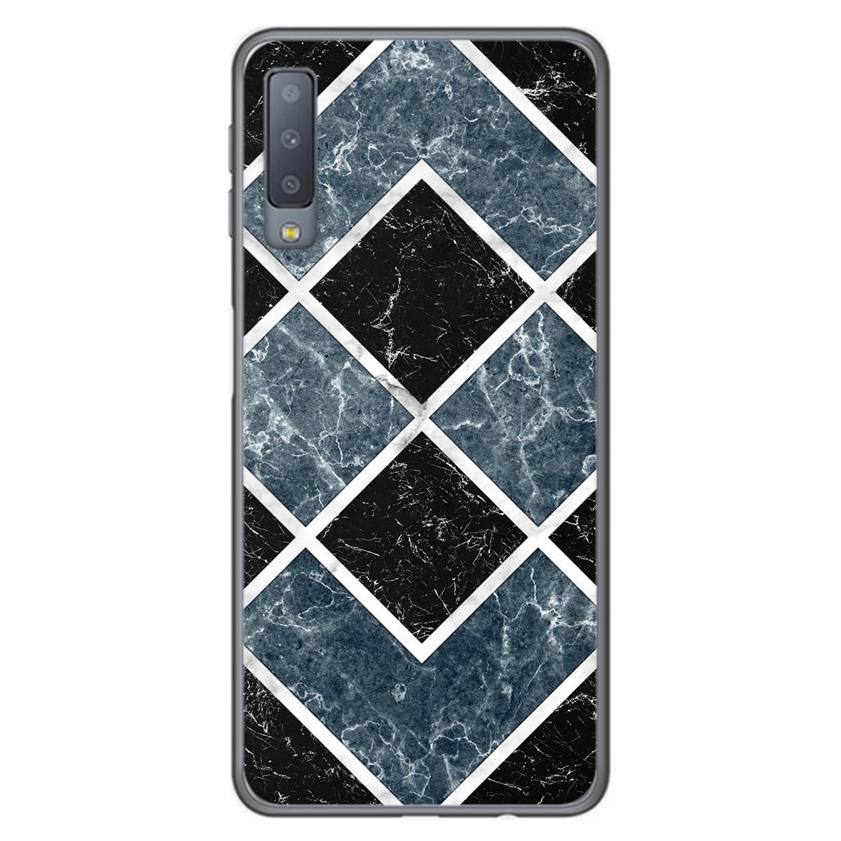 Tumundosmartphone Funda Gel Tpu para Samsung Galaxy A7 (2018) diseño Mármol 06 Dibujos