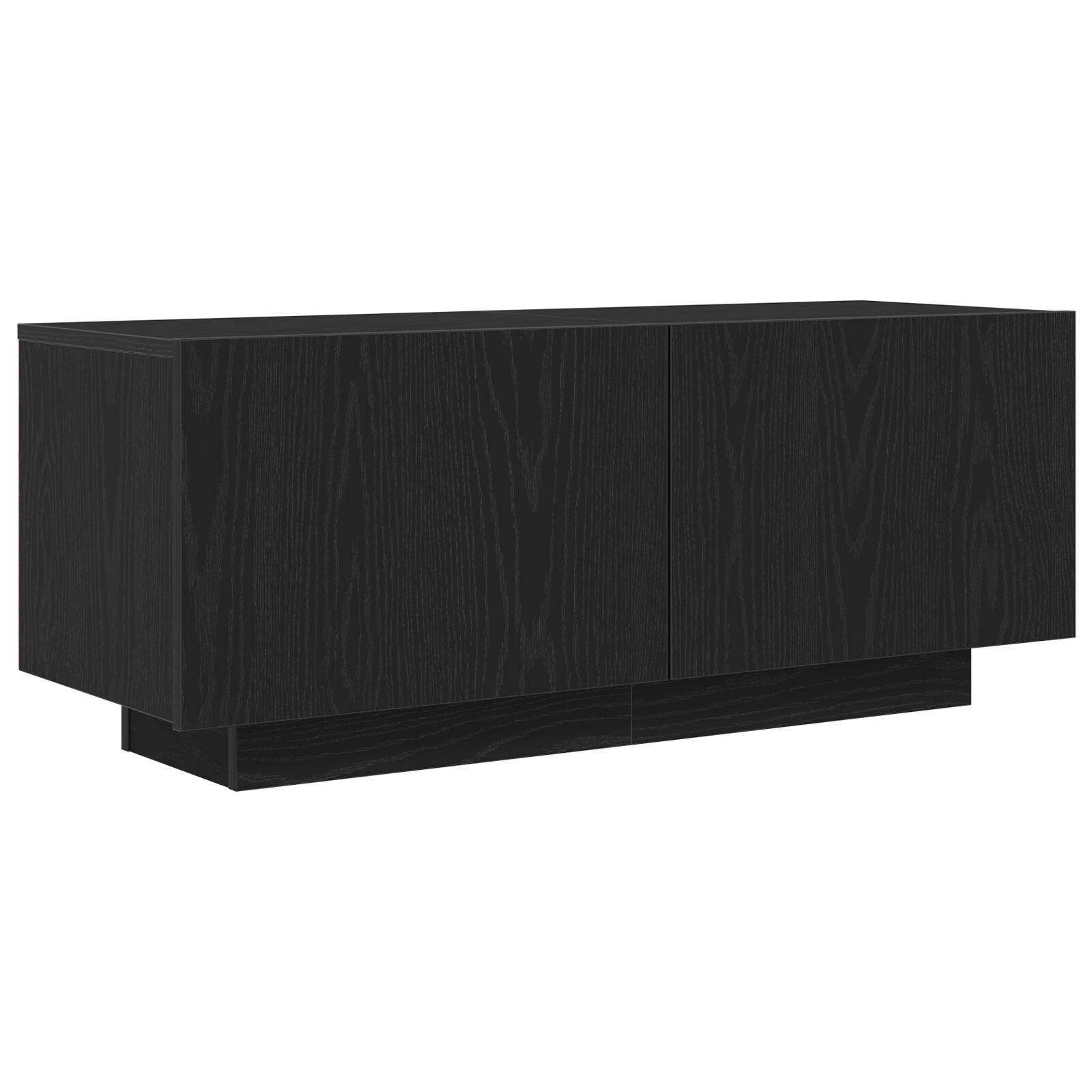 Armario de TV vidaXL Negro Roble 100x35x40 cm Madera Ingenierizada