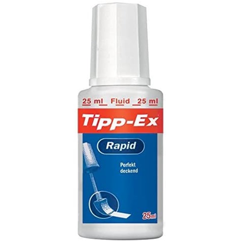 Caja de Correctores de Escritura Líquida Bic Tipp-Ex Rapid/ 20ml/ 10 unidades