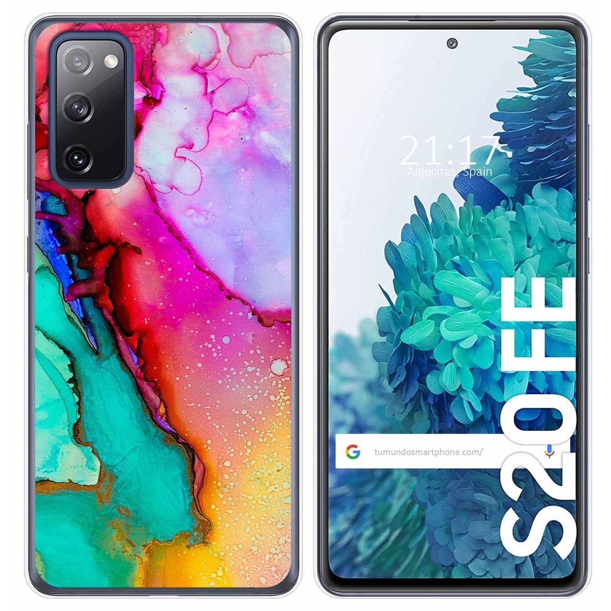Tumundosmartphone Funda Gel Tpu para Samsung Galaxy S20 FE diseño Mármol 15 Dibujos