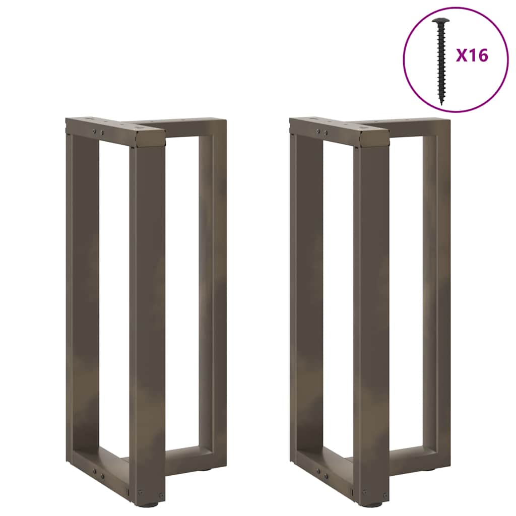 vidaXL Patas para mesa de bar en forma de T (2 unidades) 40 x 35 x (90-91) cm, acero