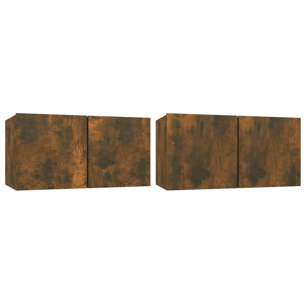 Muebles para TV colgantes 2 uds 60x30x30 cm, Mueble de Salon, Mueble TV, Mueble TV salon, Mesa de TV, Mueble tele