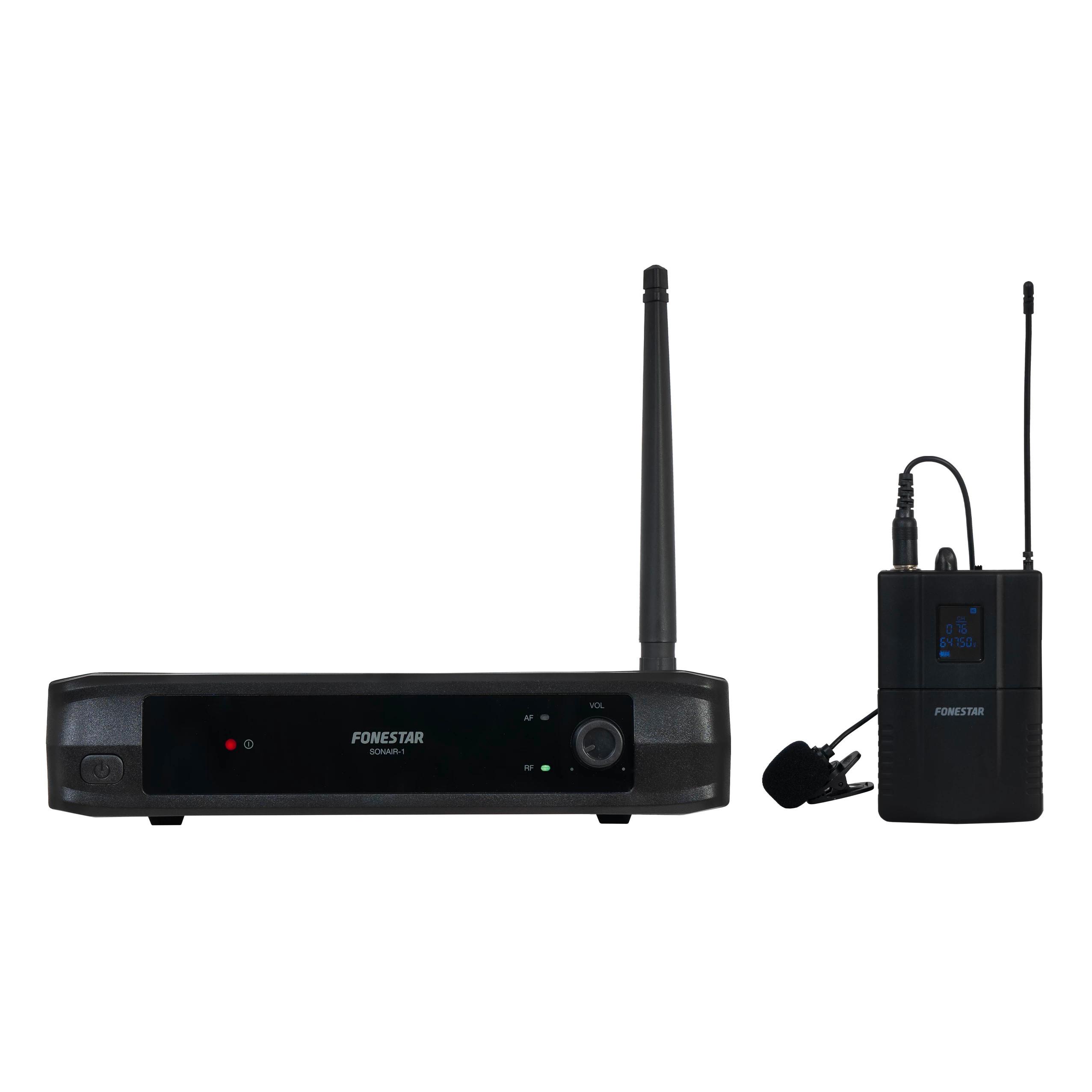 Microfono Inalambrico Uhf Petaca Solapa Fonestar Sonair-1m Sonair-1p