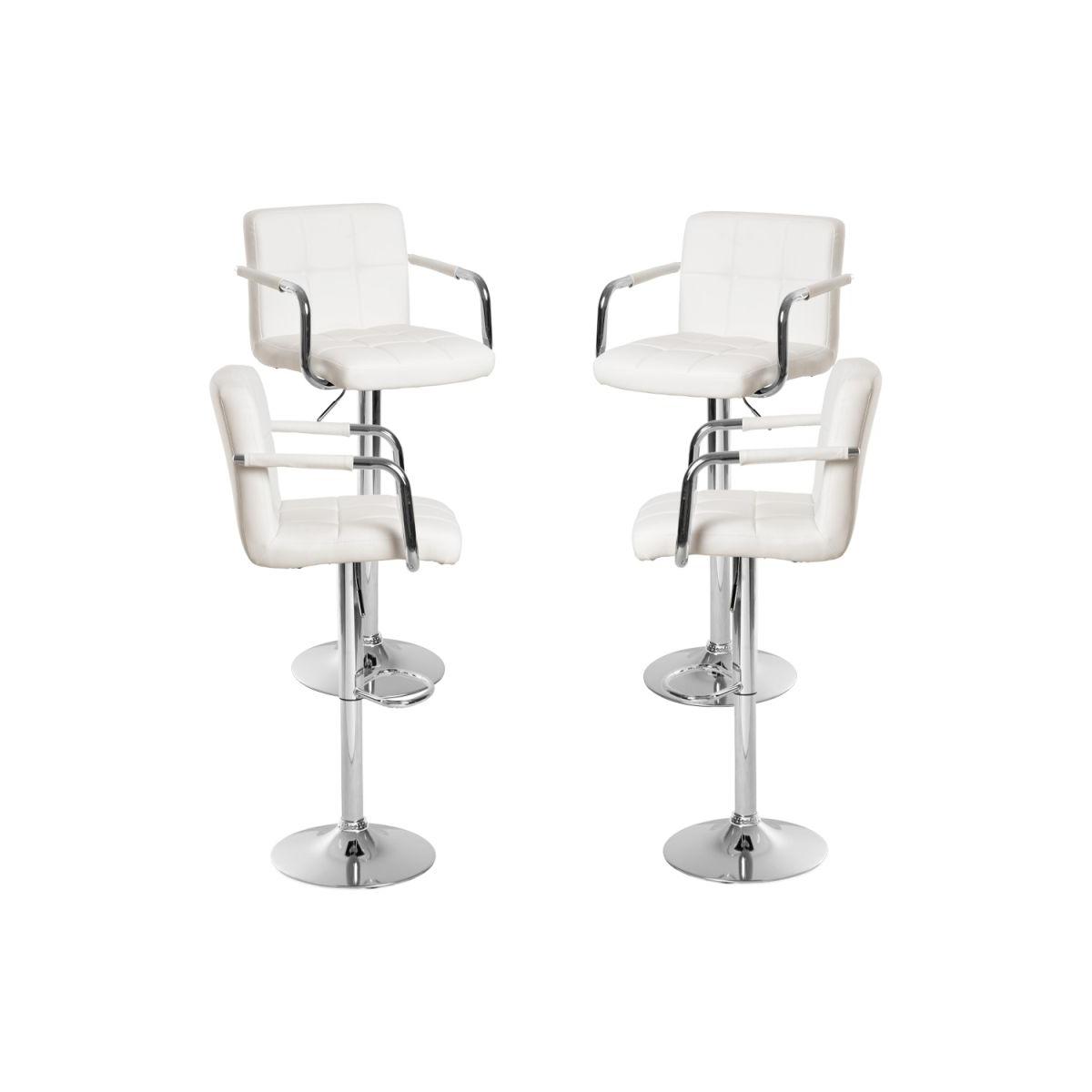 Regalos Miguel - Packs Taburetes Cocina - Pack 4 Taburetes Vapen - Blanco