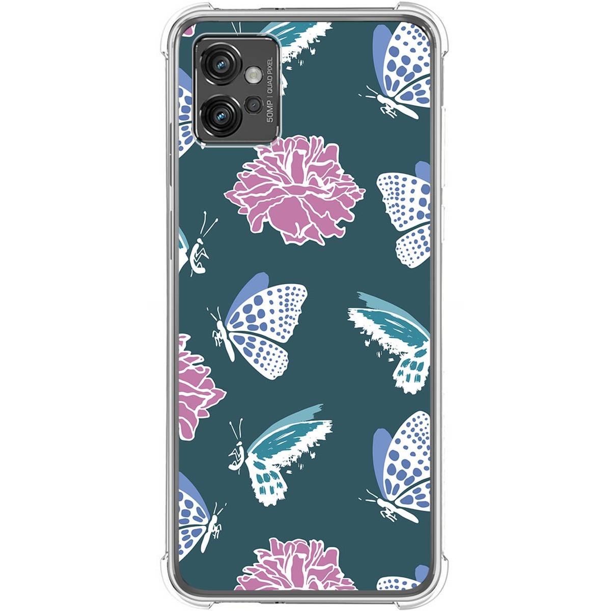 Funda Silicona Antigolpes para Motorola Moto G32 diseño Flores 10 Dibujos