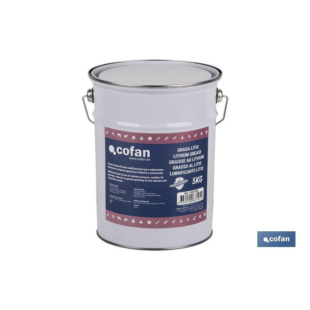 Grasa litio iso 6743/9 ep envase 5 kg