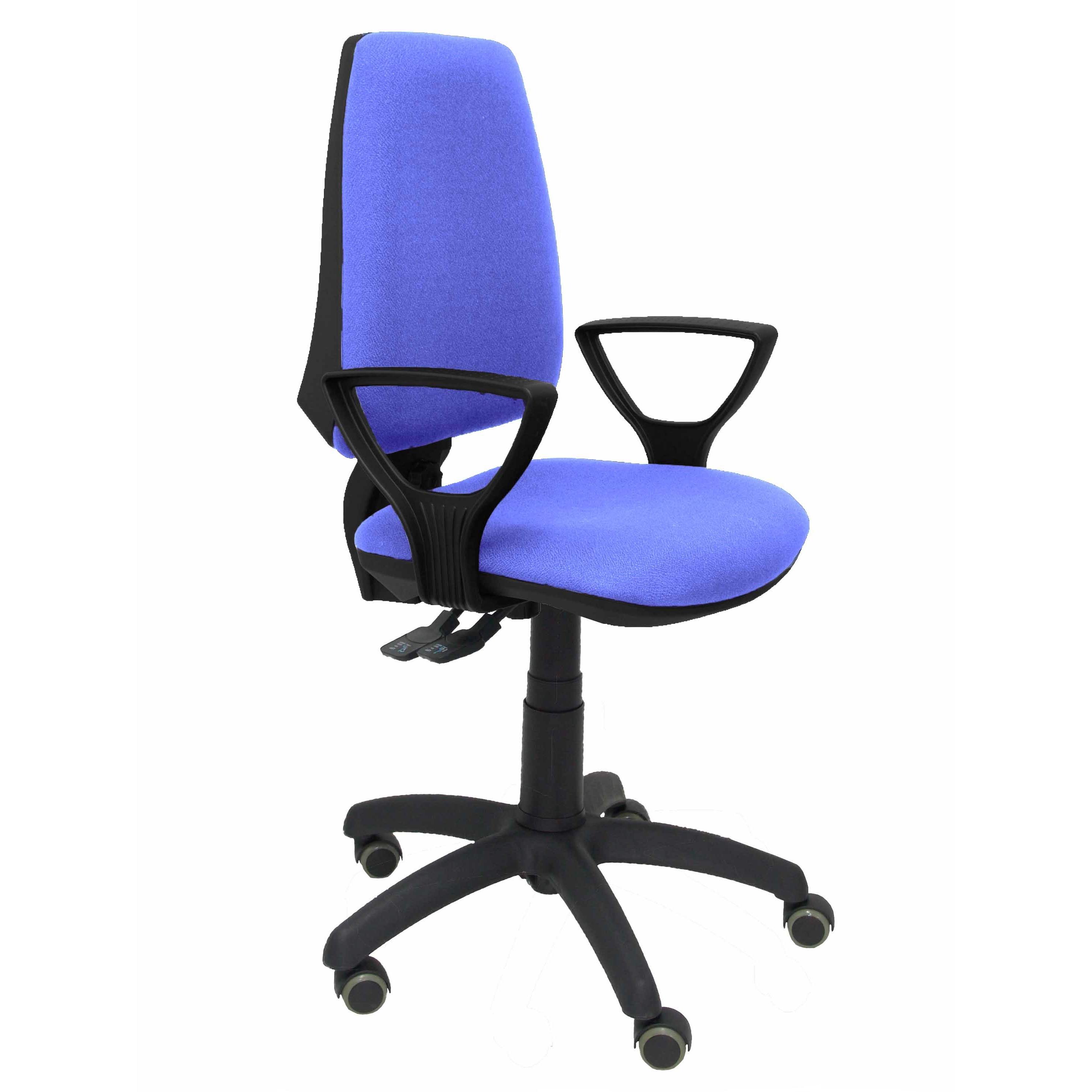 Silla de Oficina Ergonómica Piqueras Y Crespo con Brazos Fijos y Ruedas de Parqué