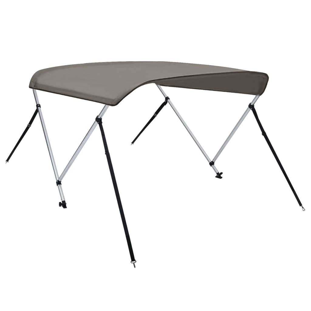 vidaXL Toldo Bimini de 2 Arcos Capota para Barco Cubierta Protección UV Color Gris,  Negro, y mas
