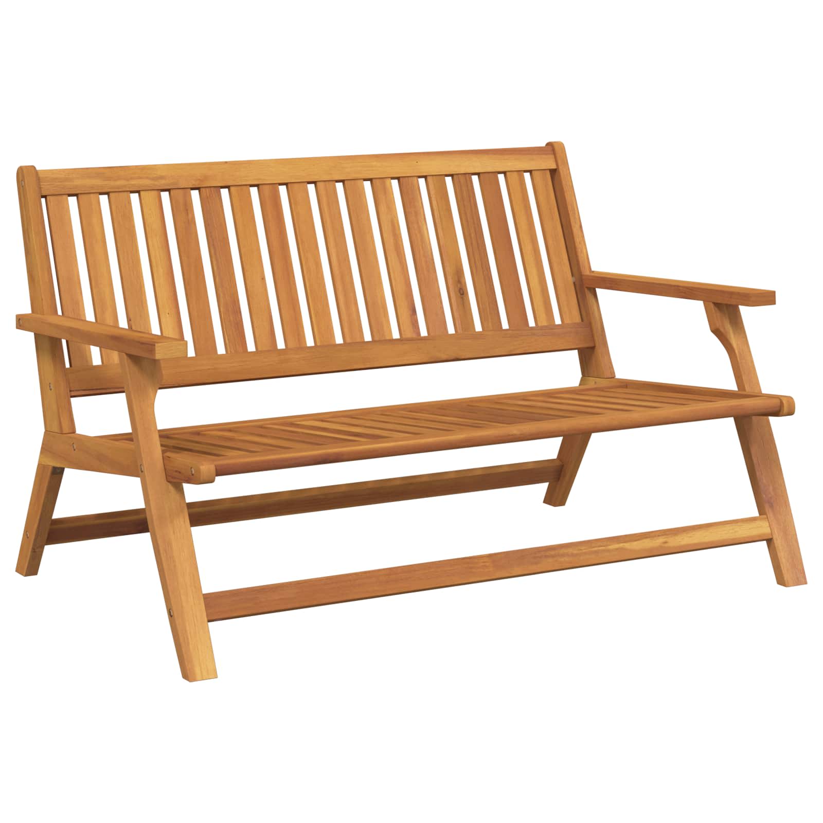 vidaXL Banco de Relajación Marrón Madera de Acacia Sólida