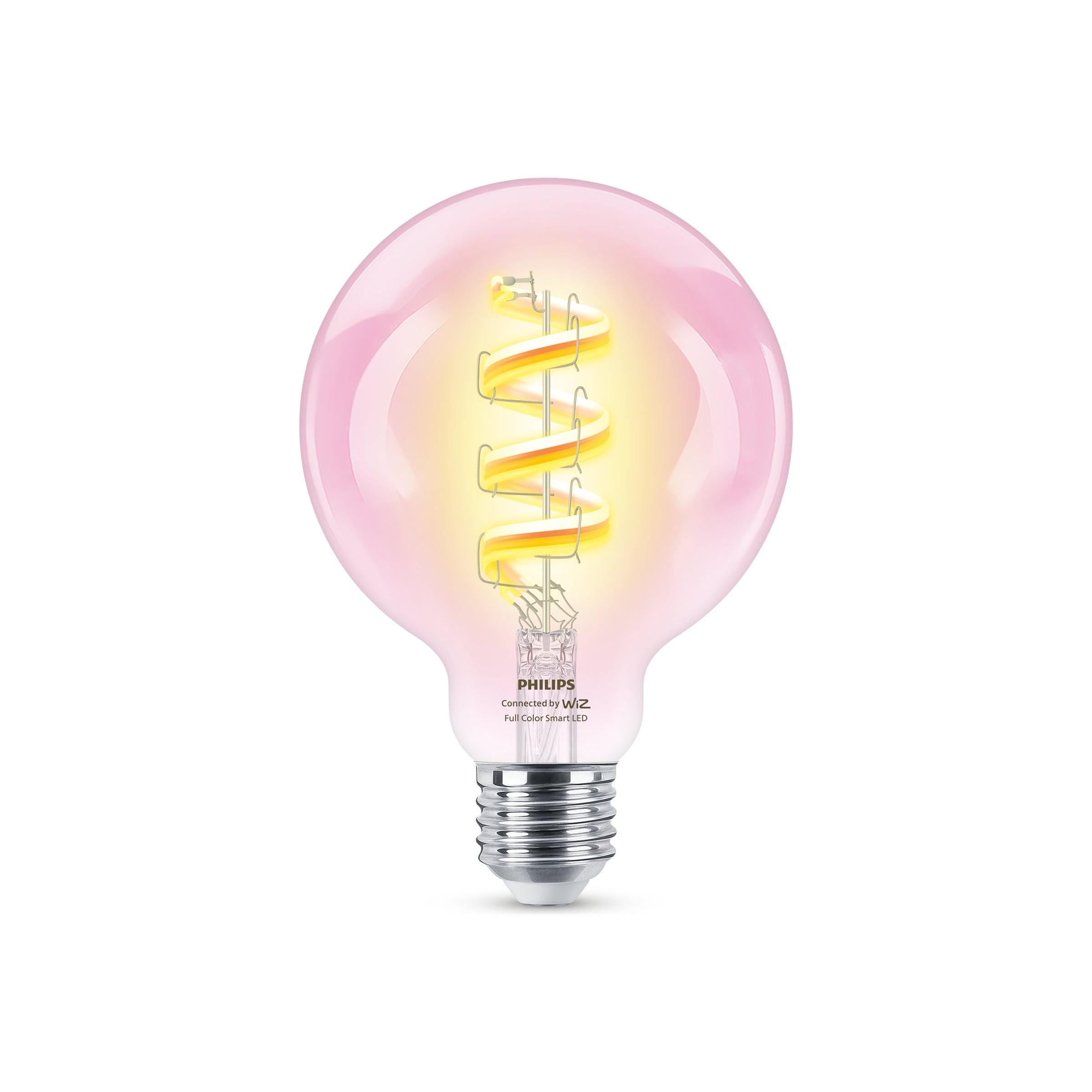 Philips WiZ Smart WiFi Filamento Transparente G95 E27 6.3W 470Lm RGB Mundo Mágico