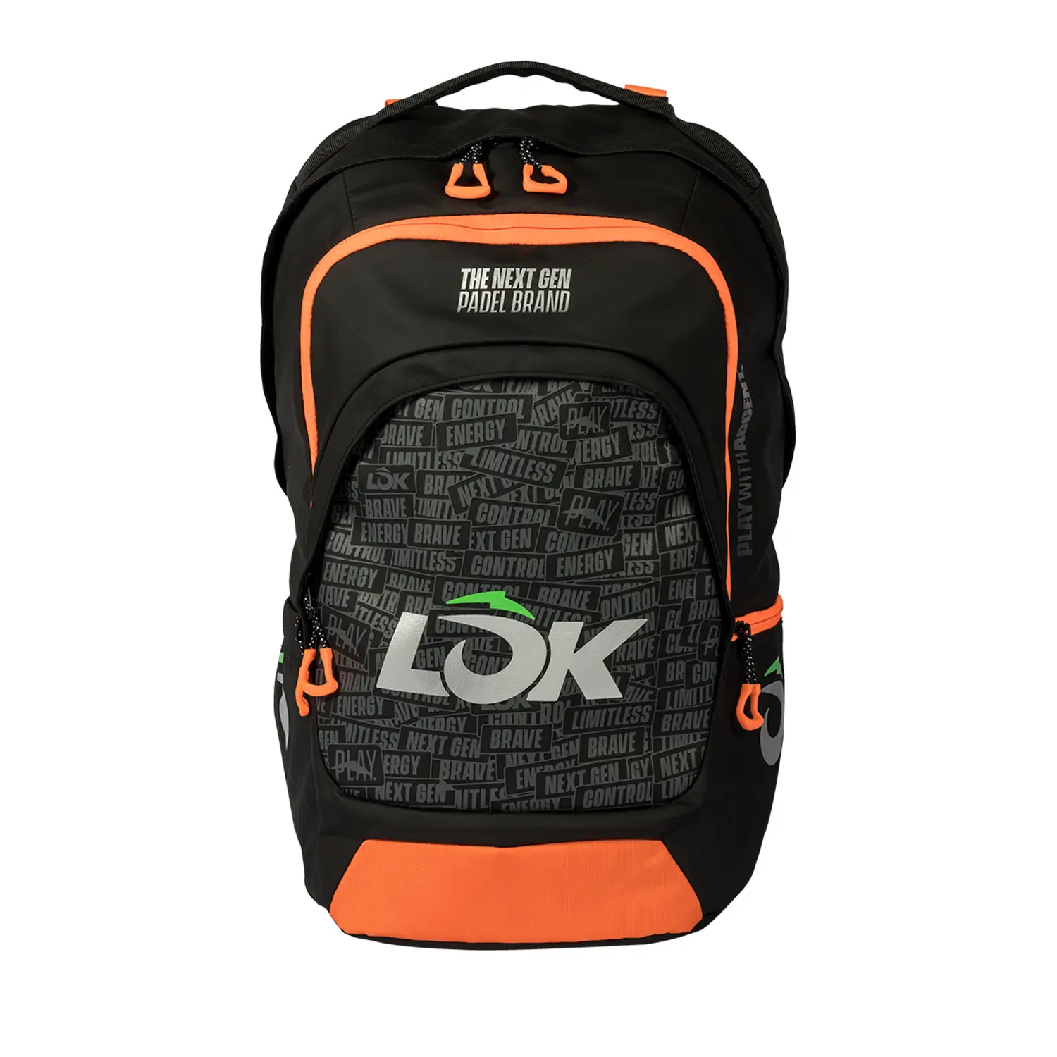 Paletero para Pálas de Padel Mochila Lok Maxx Gen 2 Negro/naranja Lb1ma0u23