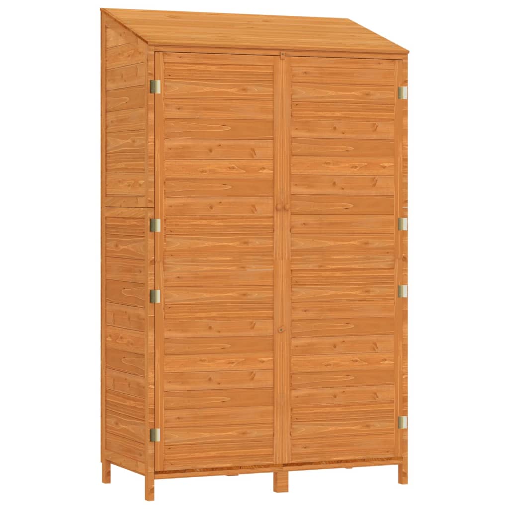 vidaXL Cobertizo de jardín madera maciza abeto marrón 102x52x174,5cm