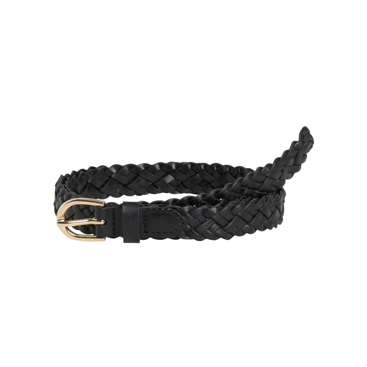 Pieces mod. 17077740 Cinturón de piel fino trenzado